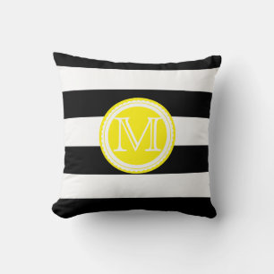 PixDezines DIY färg rand/monogram Kudde