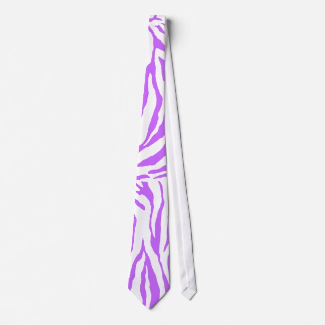 PixDezines DIY-färg sebrarandom tryck Slips (Framsida)