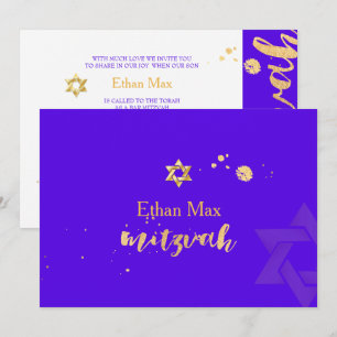 PixDezines DIY färg/Snyggt Script/Pub Mitzvah Inbjudningar