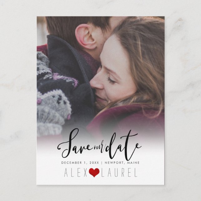 PixDezines DIY färg/Spara - datum/kalligrafi Vykort (Framsida)