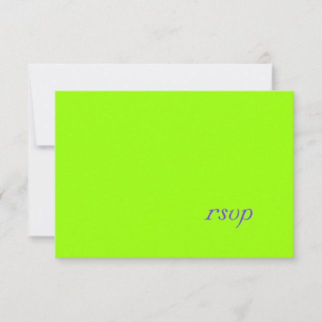 PixDezines DIY färg+typsnitt/rsvp-mall/lime OSA Kort (Framsida)