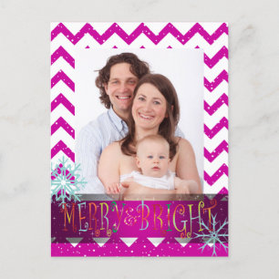 PixDezines DIY färger/chevron-fotokort Helg Vykort