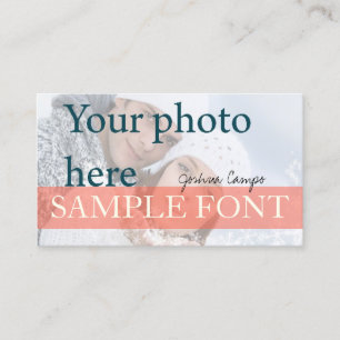 PixDezines DIY foto+typsnitt Visitkort