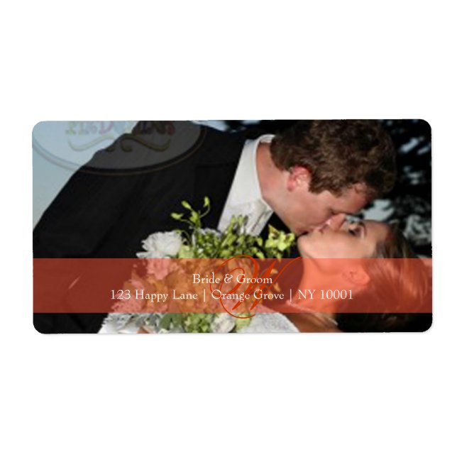 PixDezines DIY-fotoadressetiketter Fraktsedel (Framsidan)