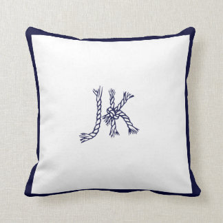 PixDezines DIY MONOGRAM+FÄRG NAUTISK ROPE Kudde