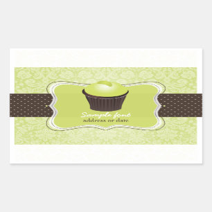 PixDezines diy typsnitt färg, keylime cuppie Rektangulärt Klistermärke