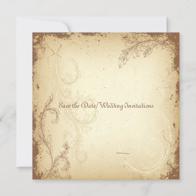 PixDezines DIY vintage+blommigt Spara Datumet (Framsida)