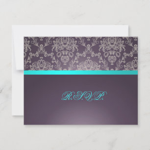 PixDezines Dolcè Damask, RSVPs kräver 5 x 7 inbjud OSA Kort