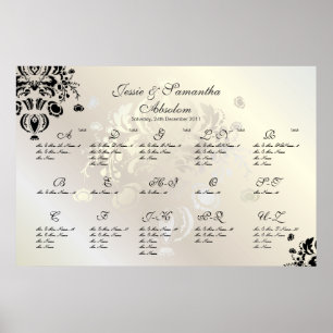 PixDezines Dolcè Damask/Sittdiagram/Alfa Poster