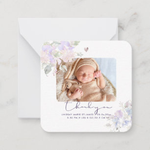 PixDezines Dusty Lilac Tackkort Card Anteckningskort