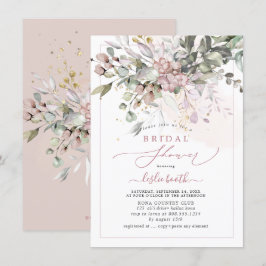 PixDezines Dusty Rosa Gum Eucalyptus Möhippa Inbjudningar