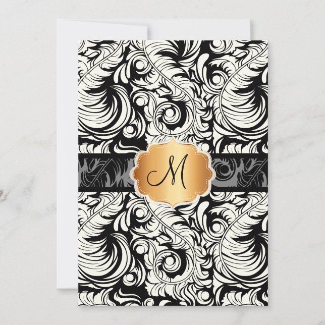 PixDezines DY färg/vintage kolvdyna Inbjudningar (Framsida)