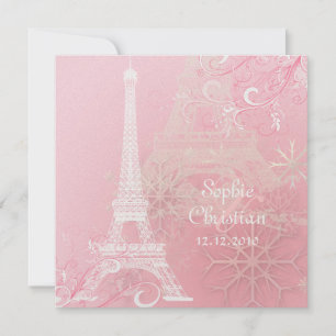 PixDezines EIFFEL TORN INVITATIONS/DIY BAKGRUND Inbjudningar