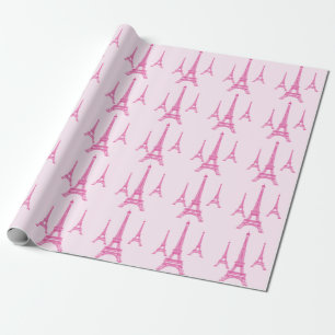 PixDezines eiffeltorn/hetrosa/diy bakgrund Presentpapper