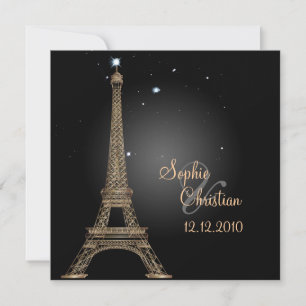 PixDezines Eiffeltornet/paris Inbjudningar