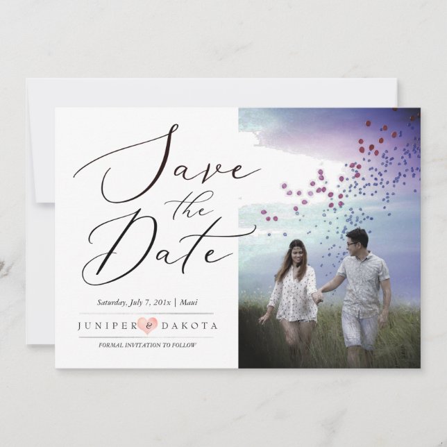 PixDezines Elegant Calligraphy-skrift Inbjudningar (Framsida)