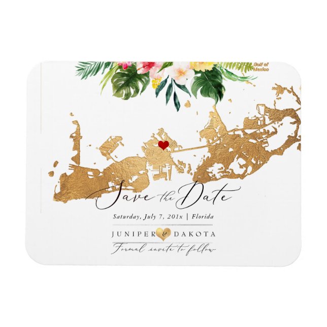 PixDezines Elegant Guld Nyckel Väster Karta, DIY-h Magnet (Horisontell)