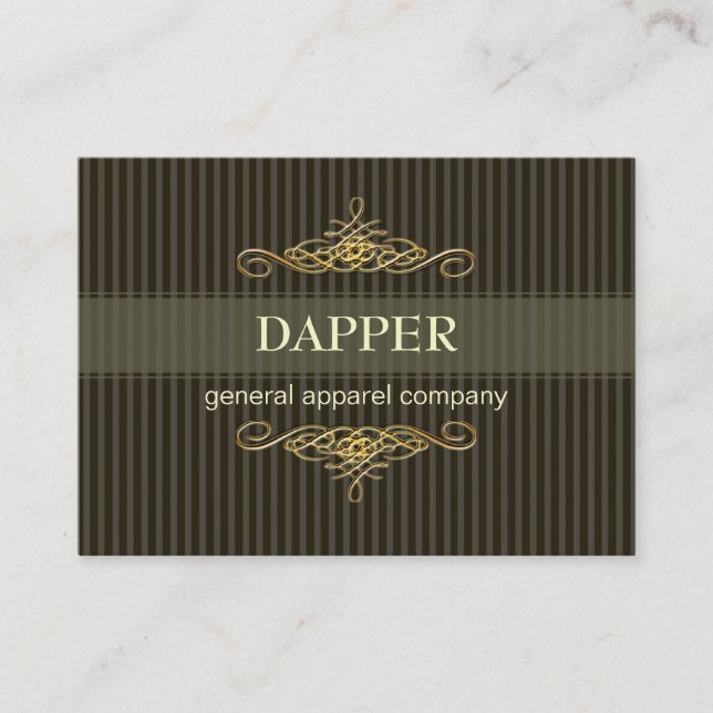 PixDezines elegant pin rand+scrollsar/Diy färg Visitkort (Framsida)