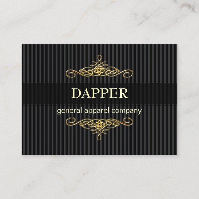 PixDezines elegant pin rand+scrollsar/Diy färg Visitkort (Framsida)