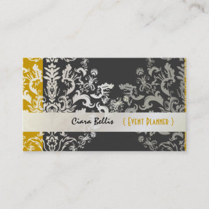 PixDezines Étienne Damask/diy-färger Visitkort
