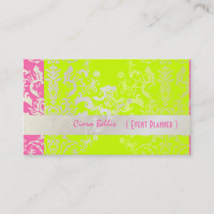 PixDezines Étienne Damask Visitkort