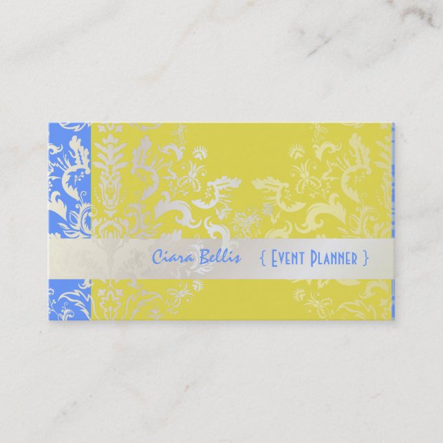 PixDezines Étienne Damask Visitkort (Framsida)