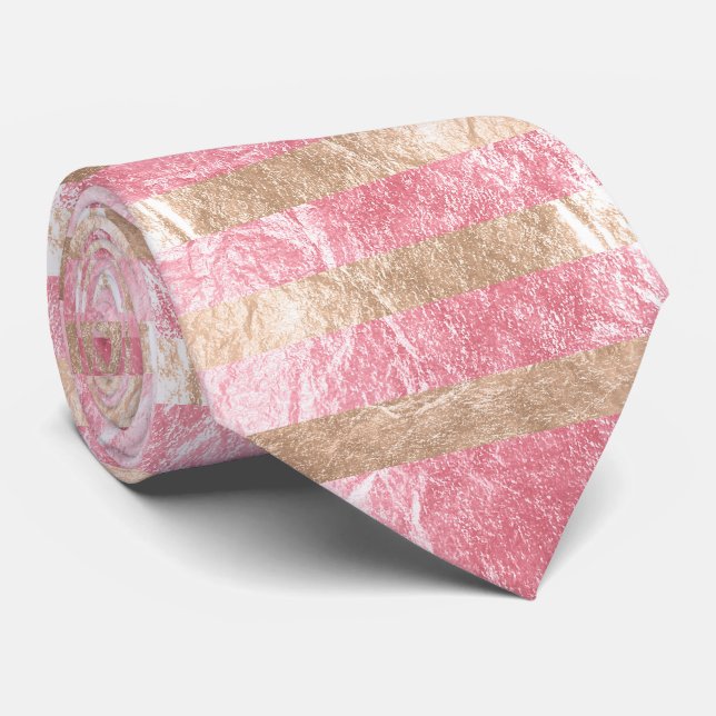 PixDezines falsk rosa champagne/hallonfolie Slips (Rullad)