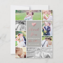 PixDezines Falskt RosenGuld Hjärtligt Tack