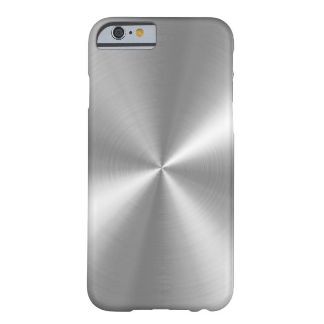 PixDezines faux borstad aluminium Case-Mate iPhone Skal (Baksidan)
