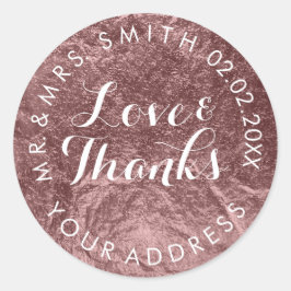 PixDezines FAUX FOIL, BRONZE Runt Klistermärke