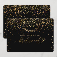 PixDezines Faux Guld blir du..Bridesmaid