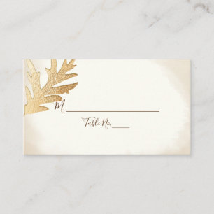 PixDezines Faux Guld Charter Oak Löv Escort Card Placeringskort