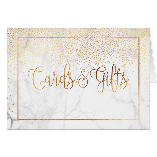 PixDezines Faux Guld confetti/Cards+Presentationst OBS Kort (Framsidan Horizontal)