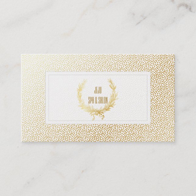 PixDezines faux guld dots/vetekand Visitkort (Framsida)