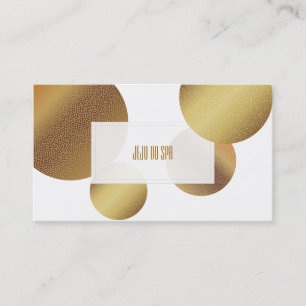PixDezines faux guld dots Visitkort