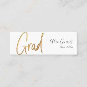 PixDezines Faux Guld Grad Namn-kort Mini Visitkort