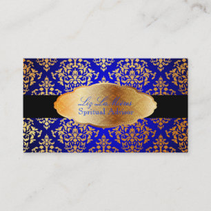 PixDezines faux guld Josephine Damask/DIY färg Visitkort