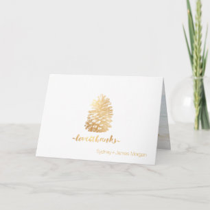 PixDezines faux guld pinecons tack vare dina kort