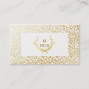 PixDezines faux guld-punkter/olivkrans Visitkort