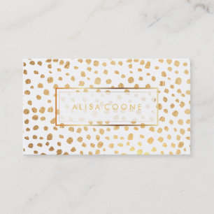 PixDezines faux guld sprinkles Visitkort
