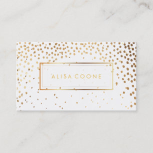 PixDezines faux guld sprinkles Visitkort