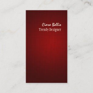 PixDezines faux linen crimson red Visitkort