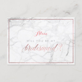 PixDezines Faux Ro Guld blir du..Bridesmaid Inbjudningar
