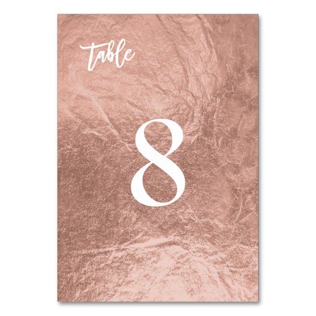 PixDezines Faux Ro Guld/Bord nr Bordsnummer (Baksidan)