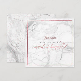 PixDezines Faux Ro Guld ger dig Maid of honor Inbjudningar