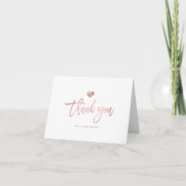 PixDezines Faux Ro Guld Heart/Tack Tack Kort