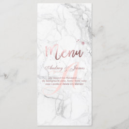 PixDezines Faux Ro Guld/Marble/Menu Meny