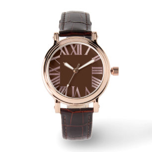 PixDezines Faux Ro Guld Roman Numeros/DIY Färg Armbandsur
