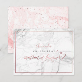 PixDezines Faux Ro Guld You Matron of Honor Inbjudningar