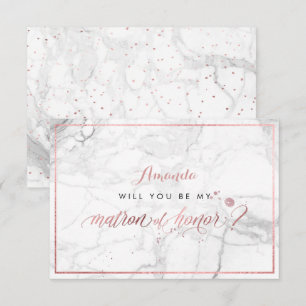 PixDezines Faux Ro Guld You Matron of Honor Inbjudningar